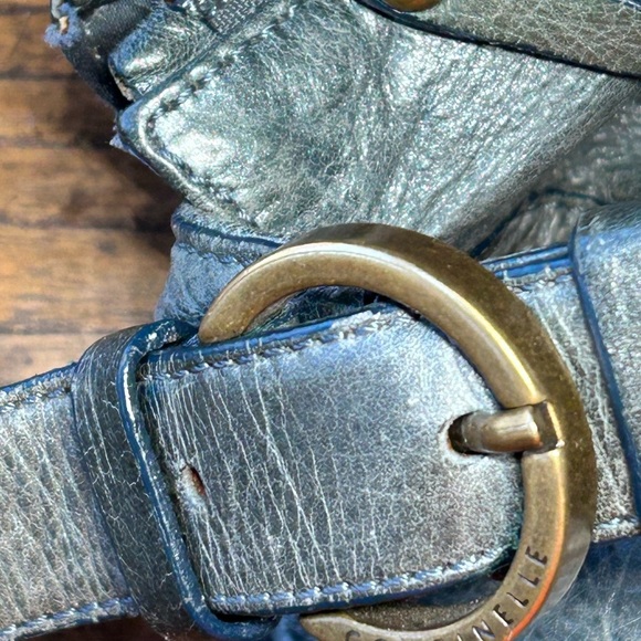 Coccinelle Womens Green Leather Shoulder Handbag.Made In Italy. Vintage.Medium - Picture 3 of 10